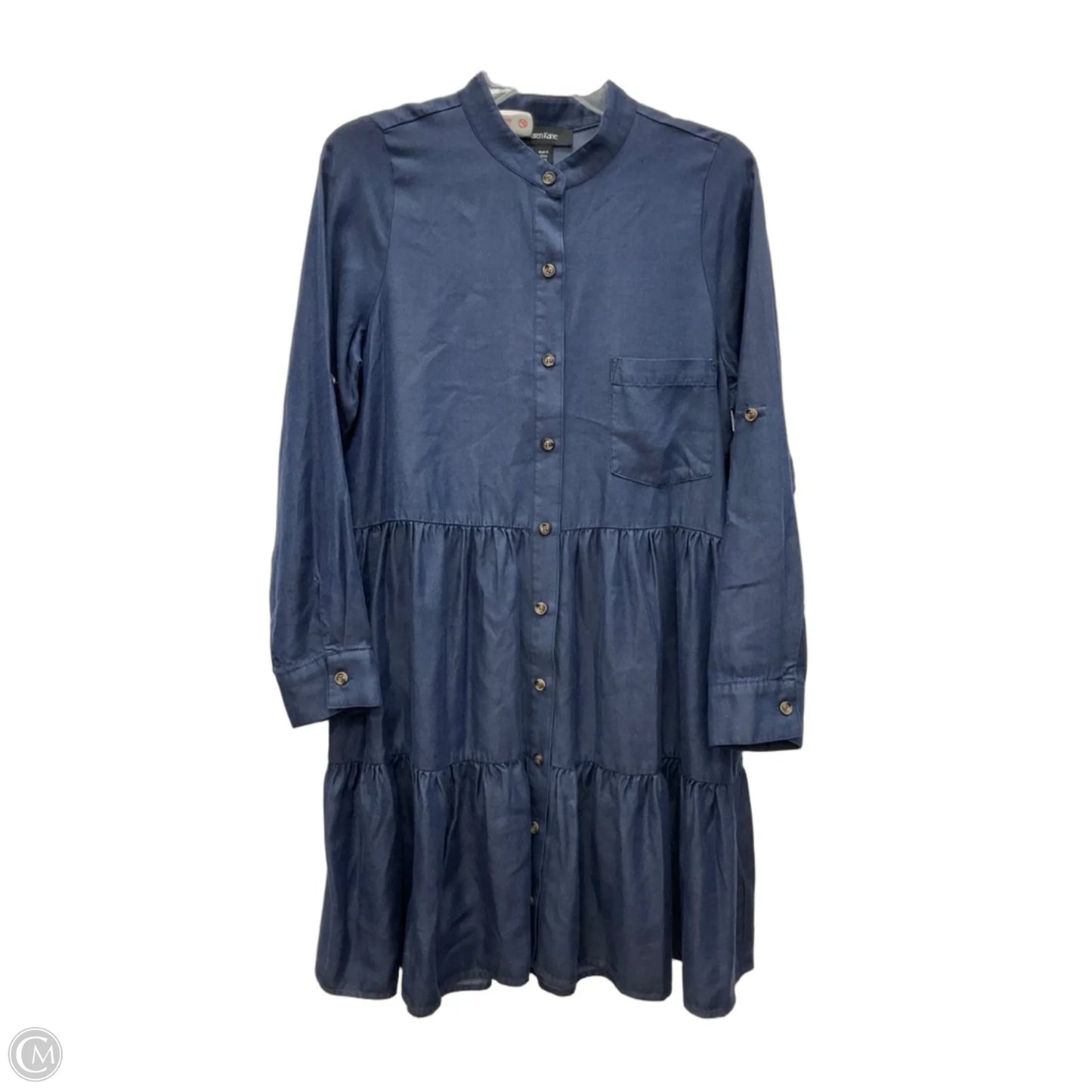 Dress Casual Short By Karen Kane In Blue Denim, Size: Mp