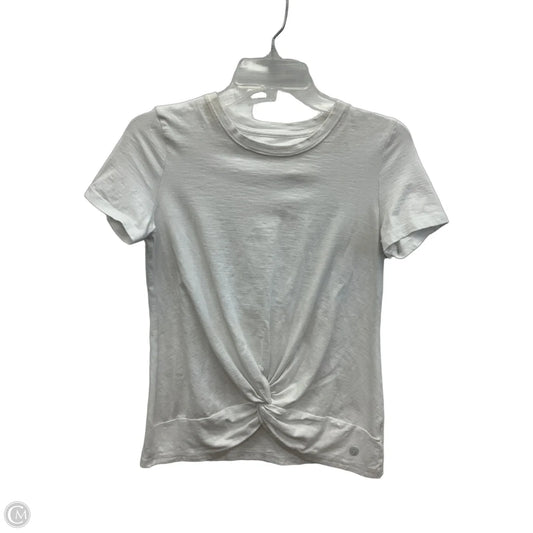 Top Short Sleeve By Talbots In White, Size: Xs