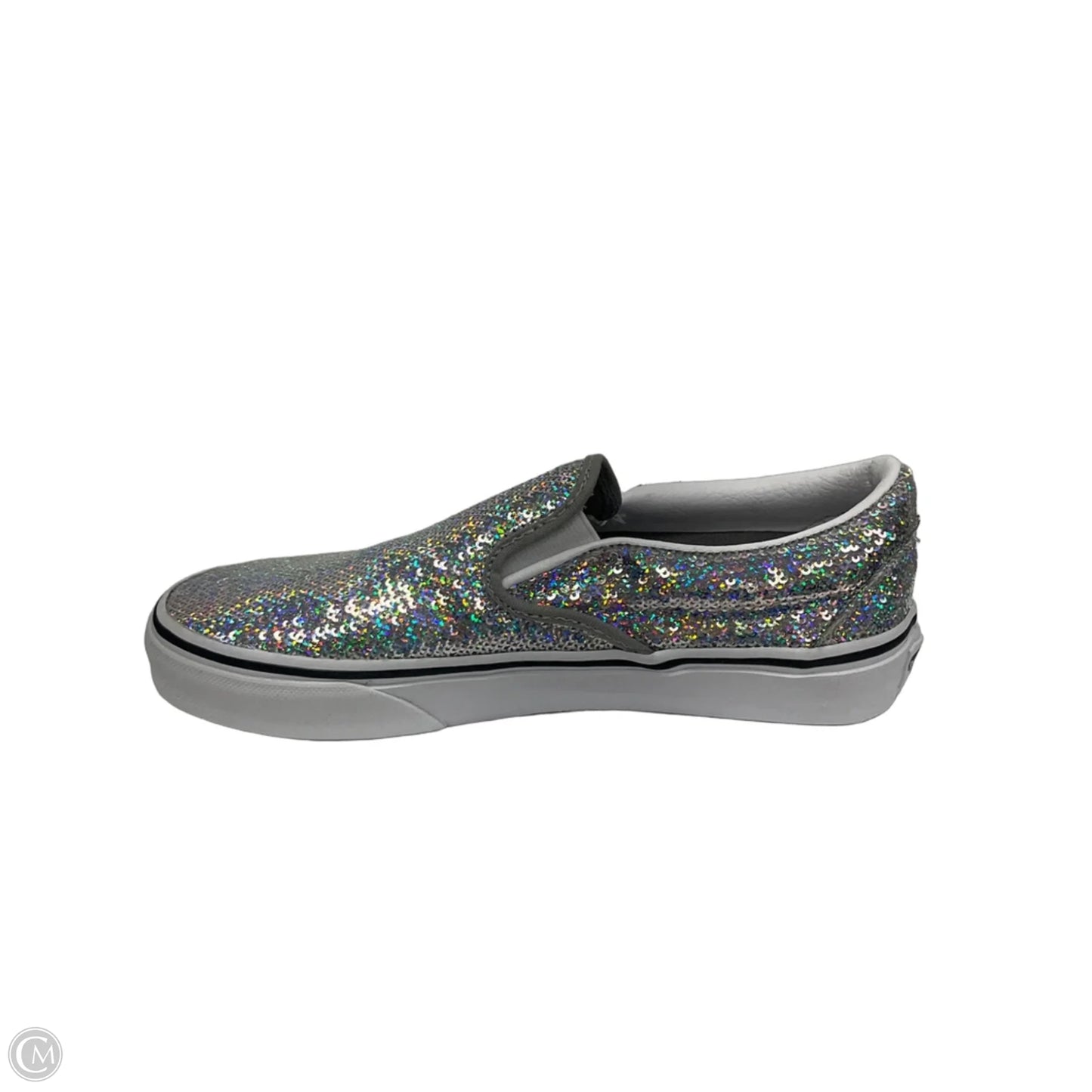 Shoes Sneakers By Vans In Silver, Size: 7