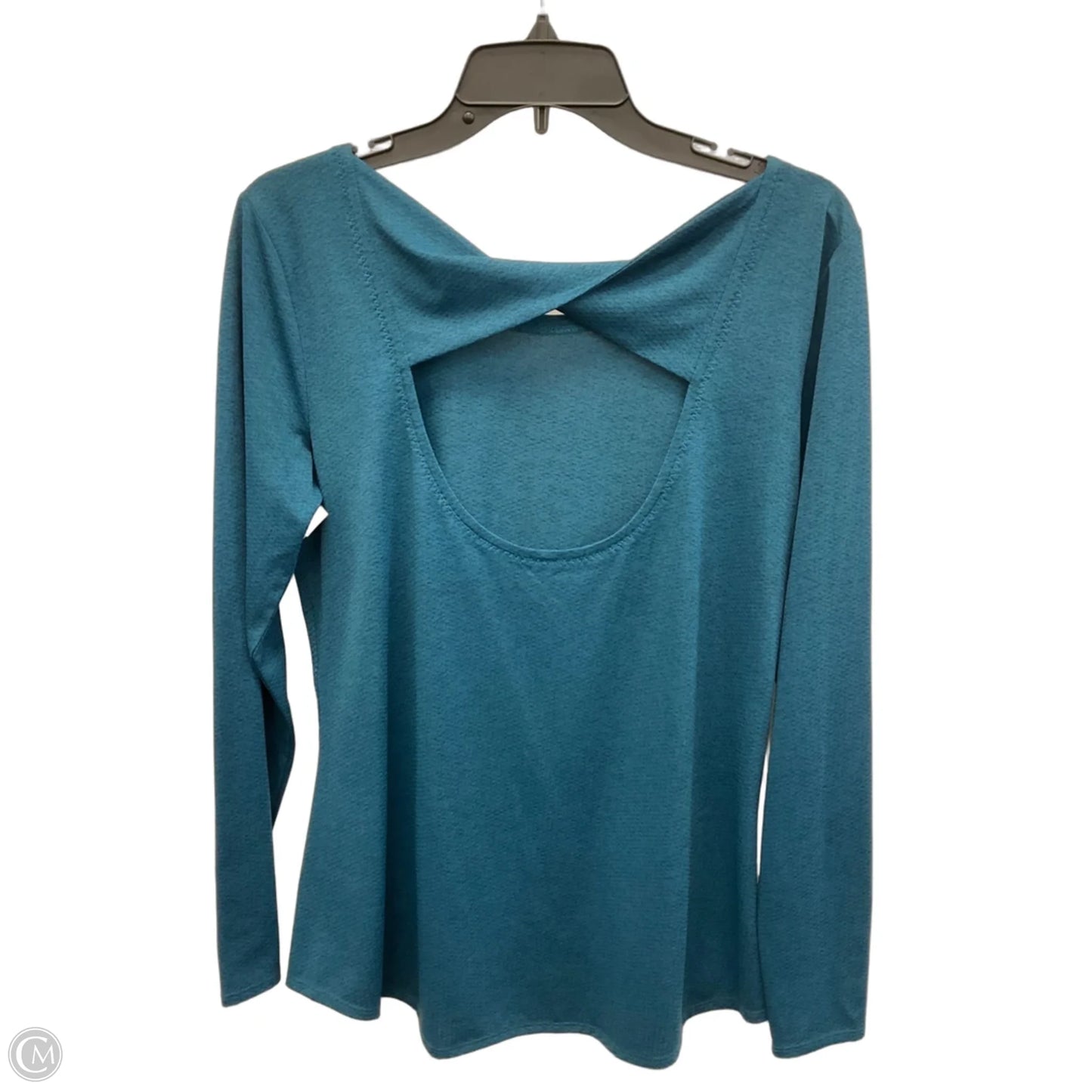 Athletic Top Long Sleeve Crewneck By Athleta In Teal, Size: M
