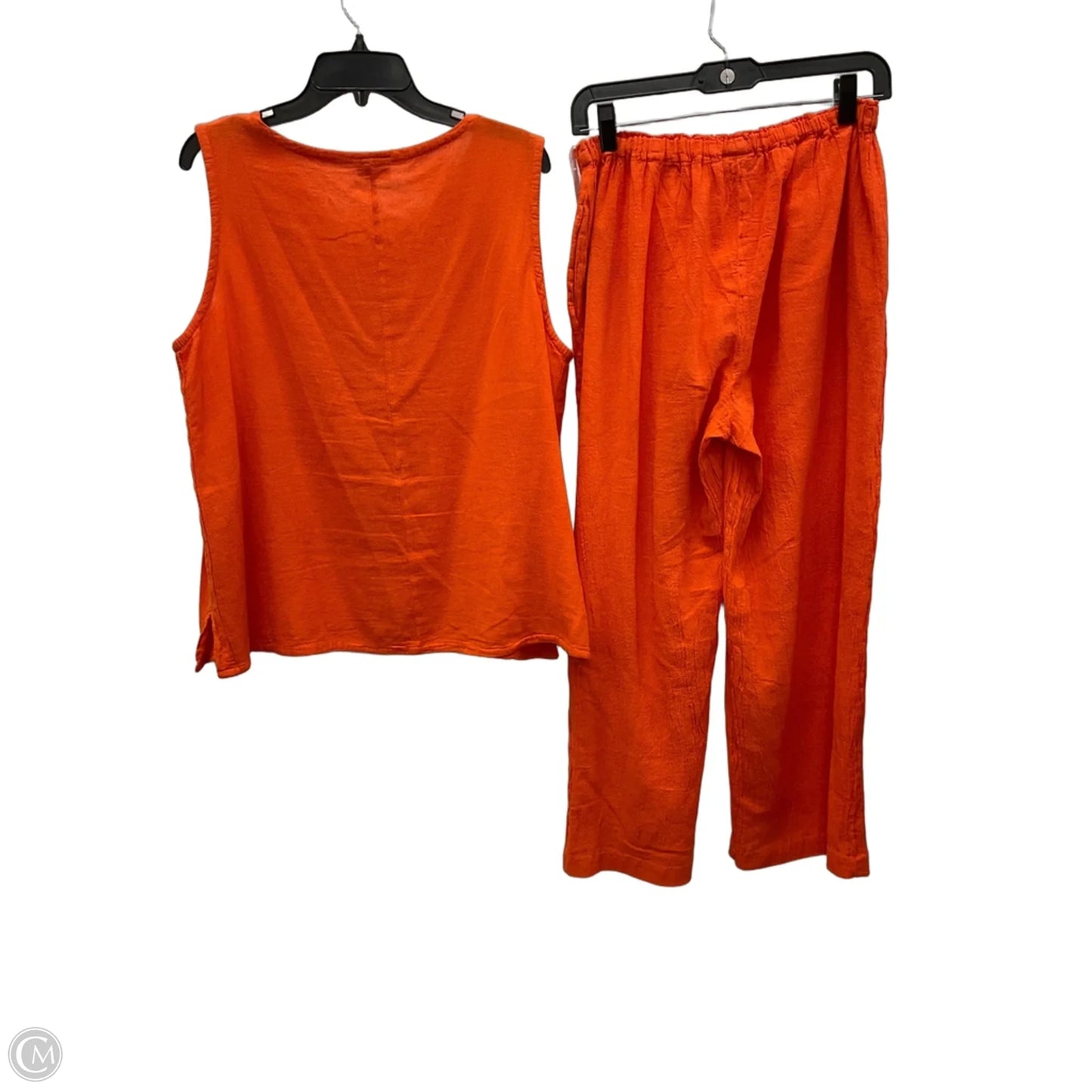 Top 2pc Sleeveless By Clothes Mentor In Orange, Size: 2