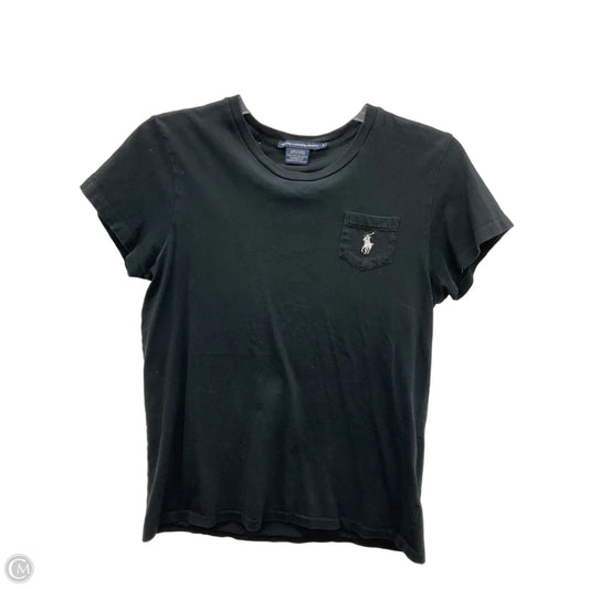 Top Short Sleeve Basic By Ralph Lauren Blue Label In Black, Size: L
