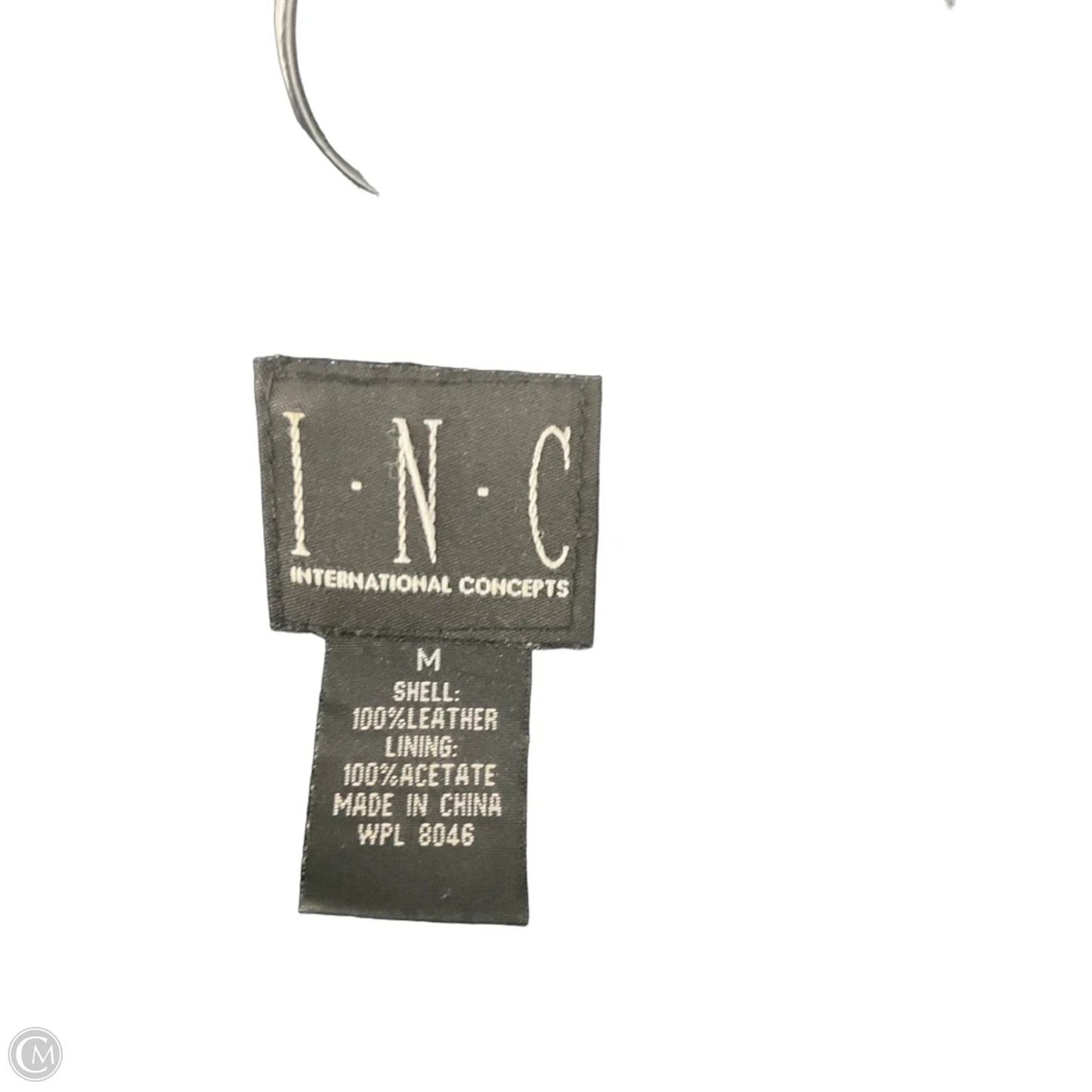 Jacket Leather By Inc In Black, Size: M
