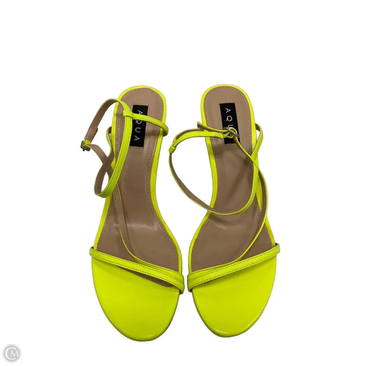 Shoes Heels Stiletto By Aqua In Green, Size: 10