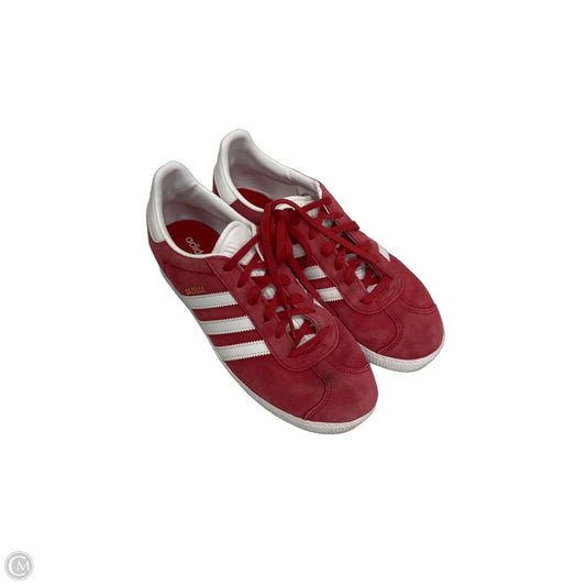 Shoes Sneakers By Adidas In Red & White, Size: 8