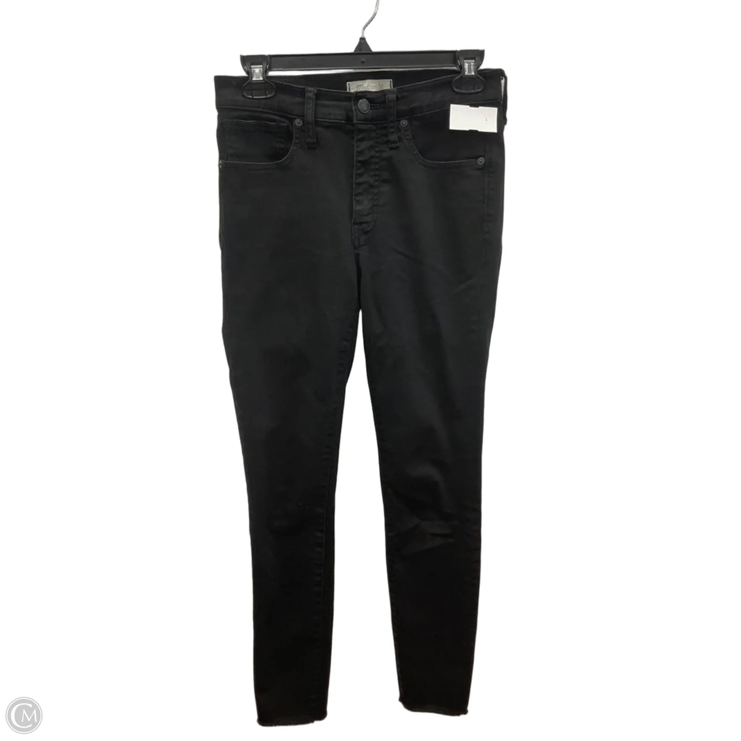 Jeans Skinny By Madewell In Black Denim, Size: 4