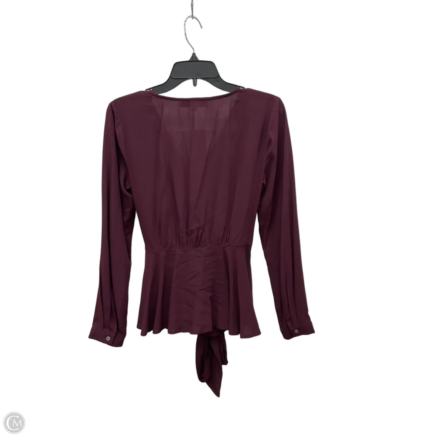 Top Long Sleeve By Loft In Maroon, Size: Sp