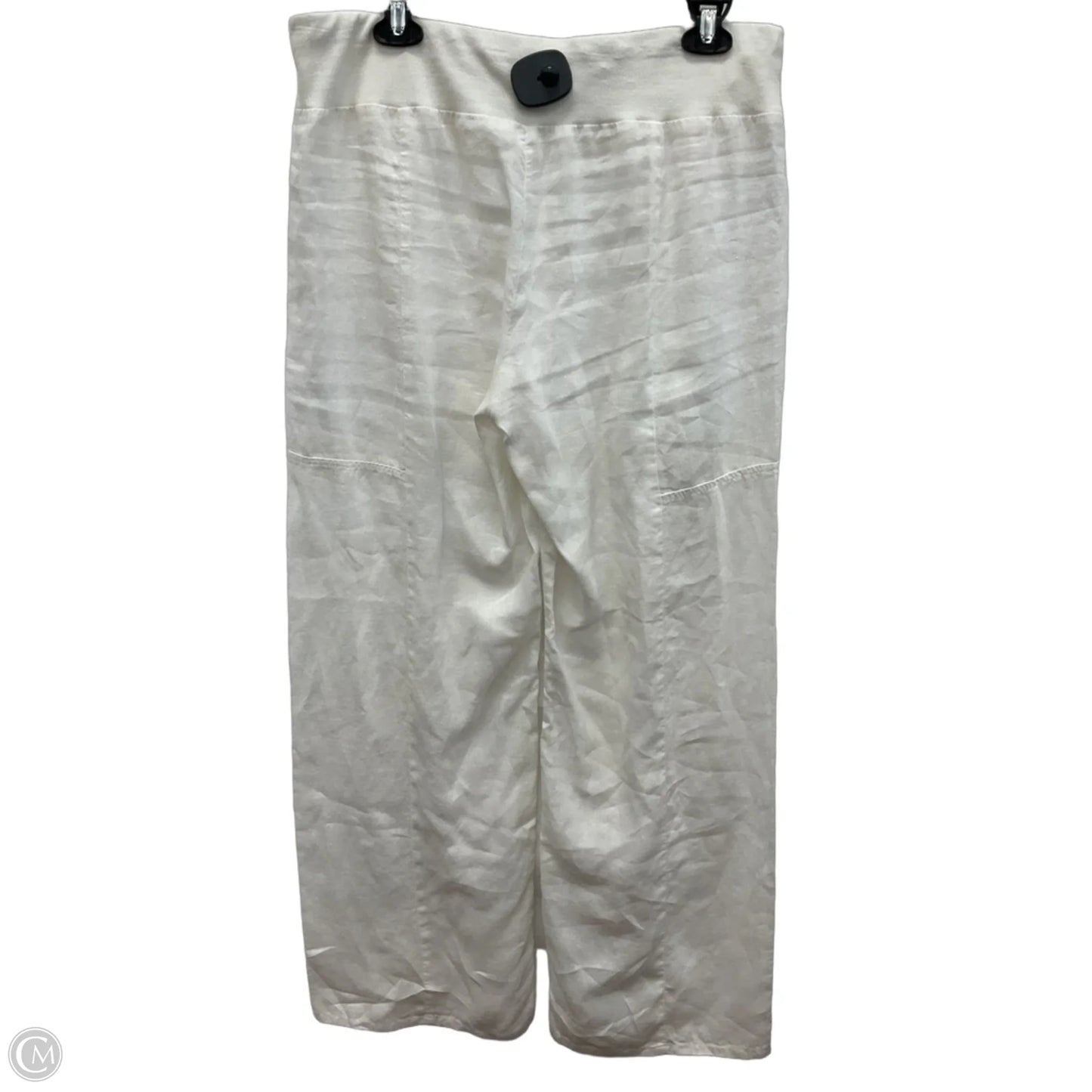 Pants Wide Leg By Eileen Fisher In White, Size: M