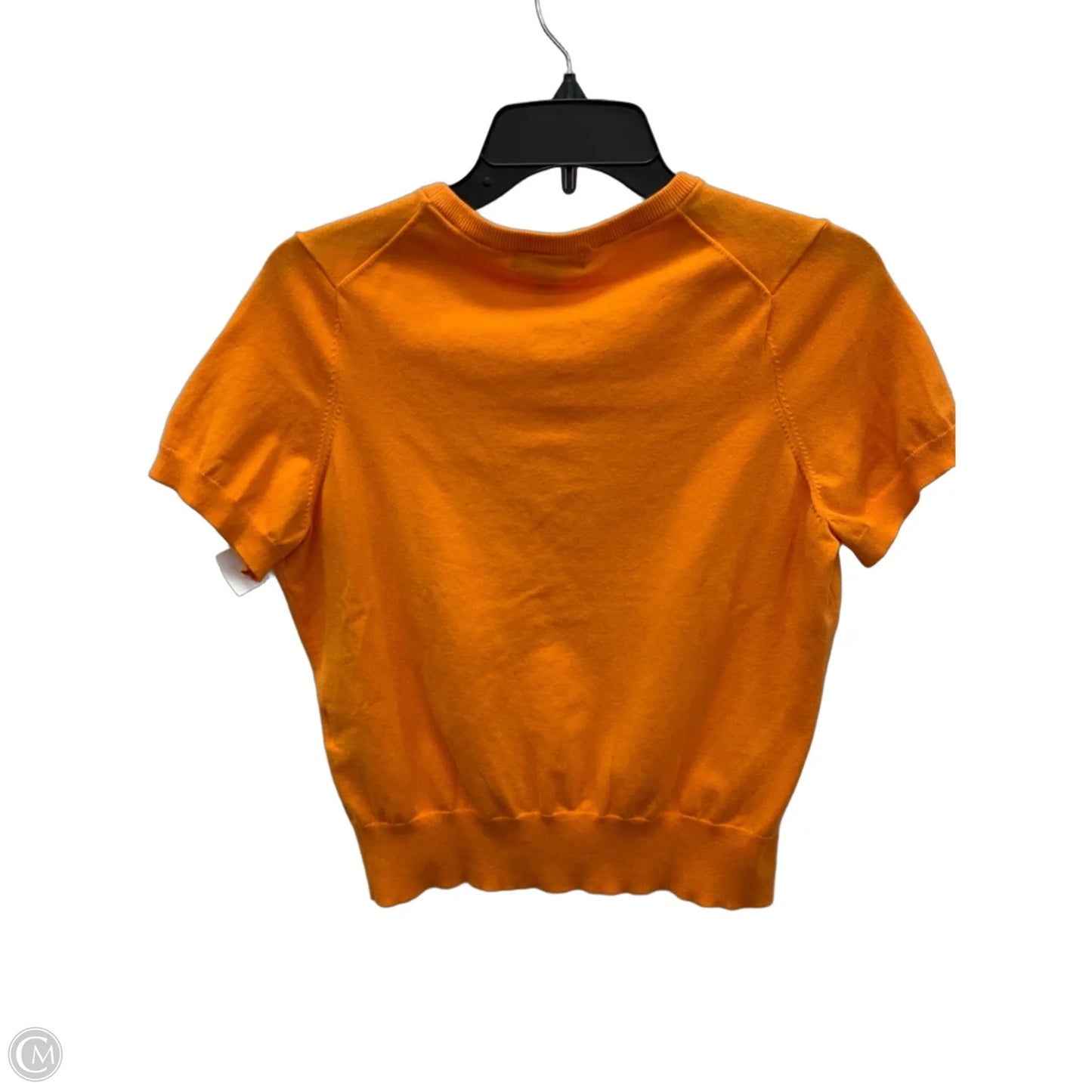 Top Short Sleeve By Lands End In Orange, Size: M
