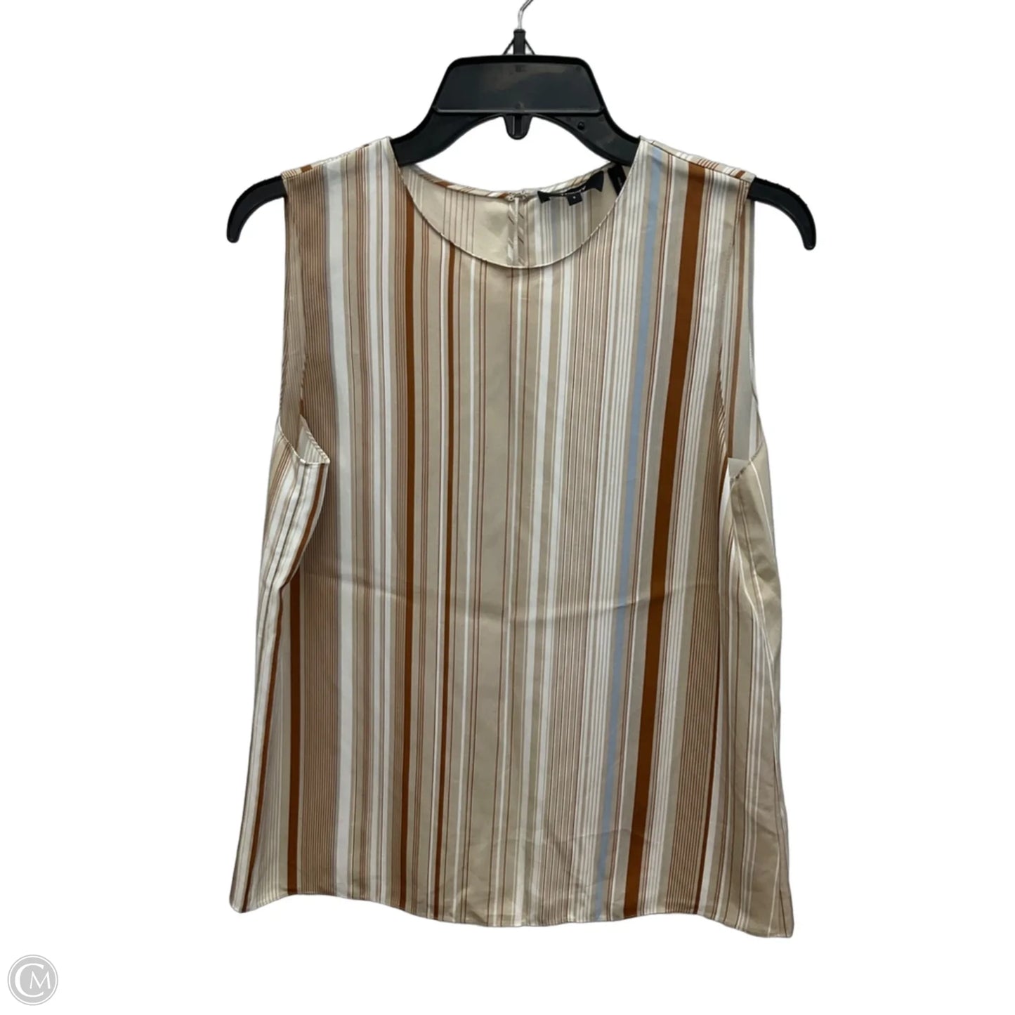 Top Sleeveless By Theory In Striped Pattern, Size: S