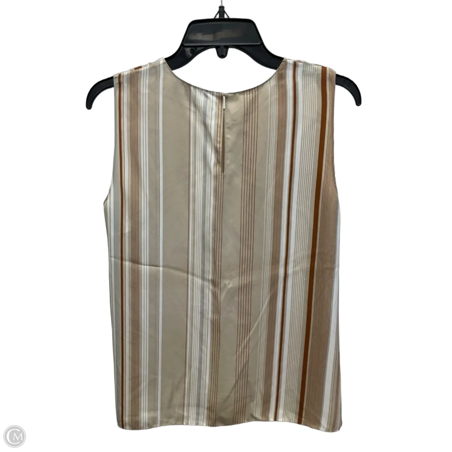 Top Sleeveless By Theory In Striped Pattern, Size: S