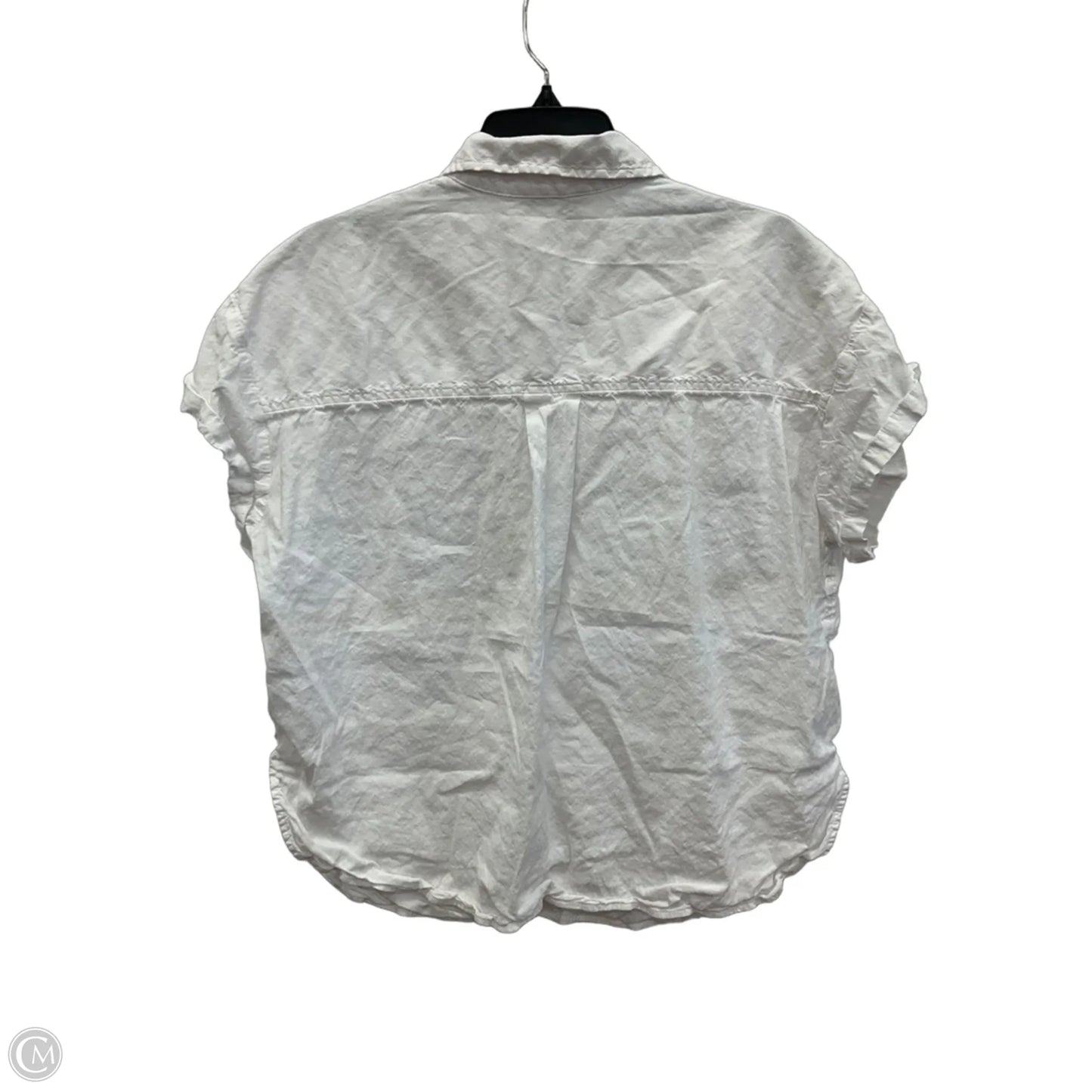 Blouse Short Sleeve By Athleta In White, Size: S