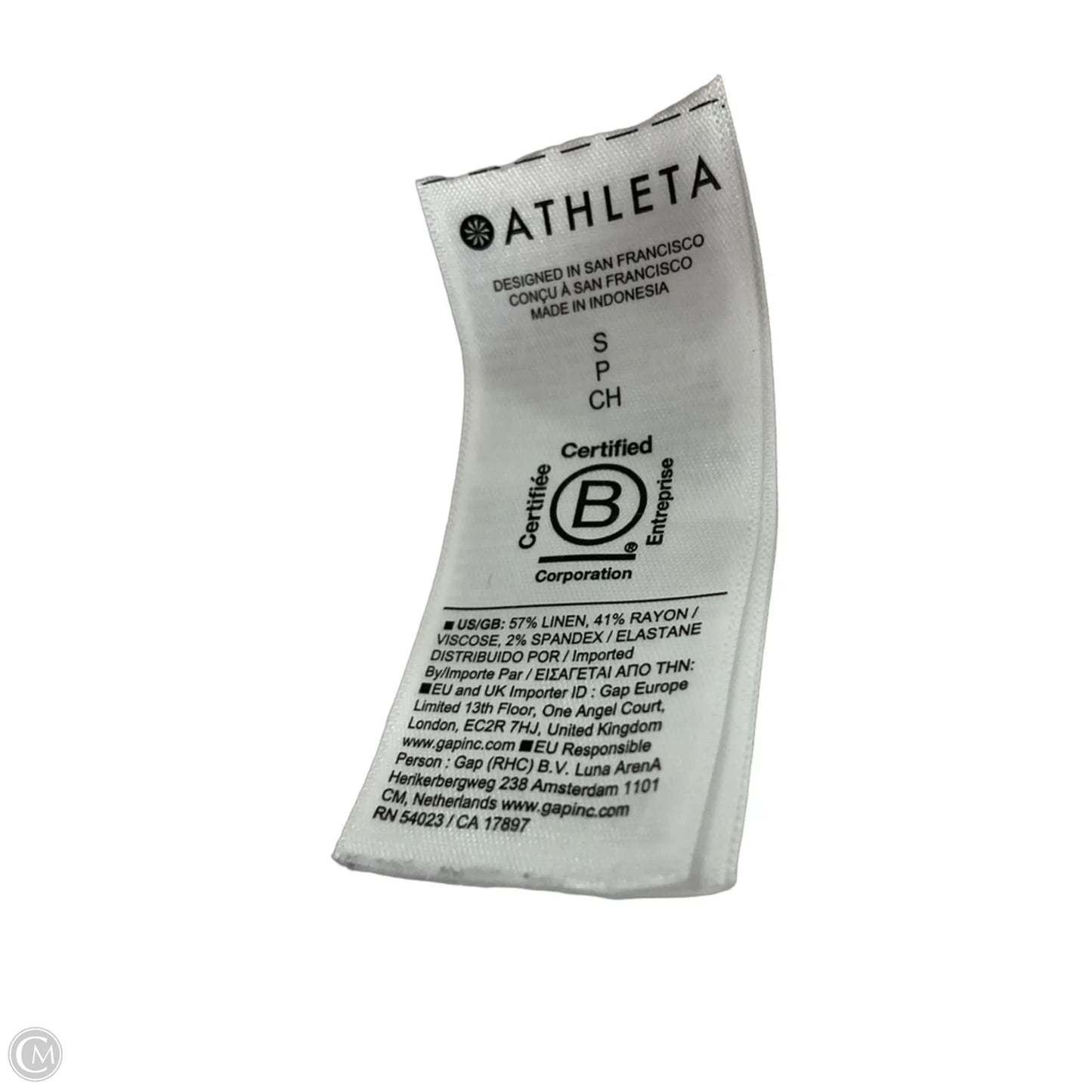 Blouse Short Sleeve By Athleta In White, Size: S