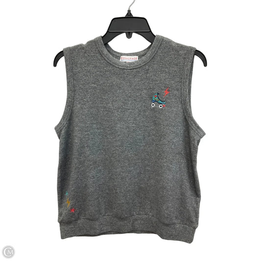 Top Sleeveless By Cmc In Grey, Size: M