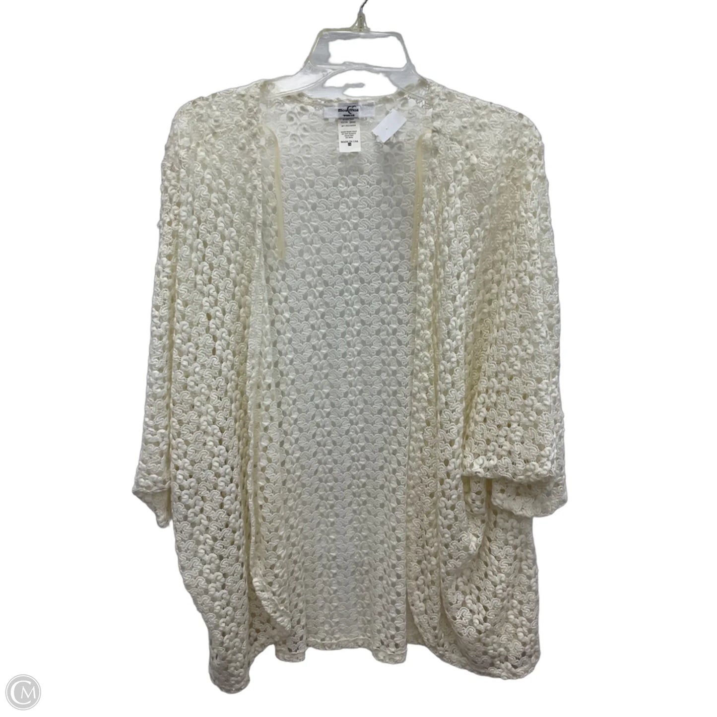 Cardigan By Moa Moa In Cream, Size: 2x