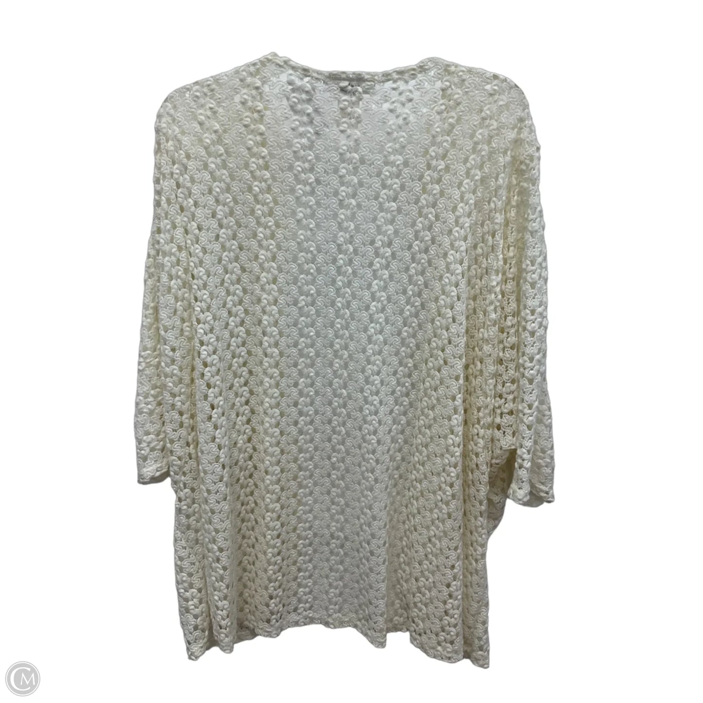 Cardigan By Moa Moa In Cream, Size: 2x