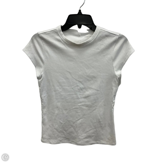 Top Short Sleeve Basic By Free Assembly In White, Size: Xs