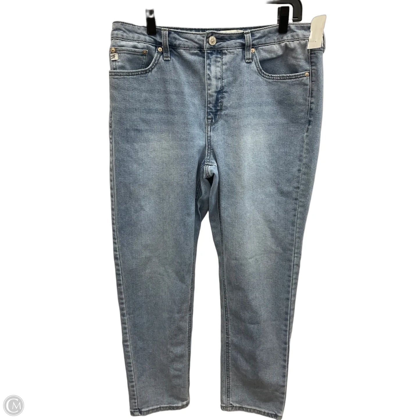 Jeans Straight By Seven 7 In Blue Denim, Size: 12