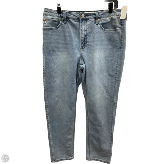 Jeans Straight By Seven 7 In Blue Denim, Size: 12