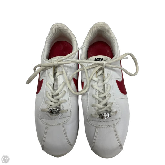 Shoes Sneakers By Nike In Red & White, Size: 7