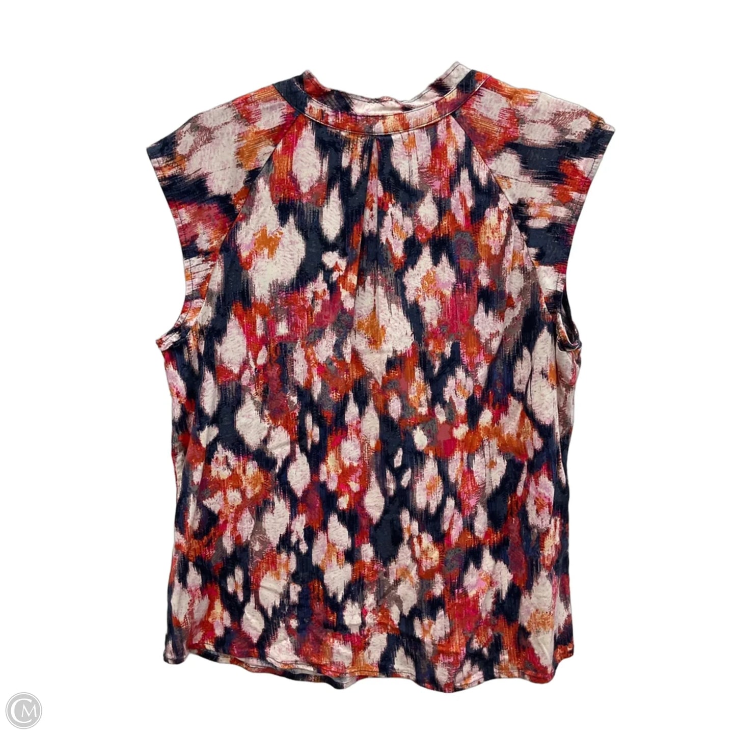Top Sleeveless By Nic + Zoe In Blue & Red, Size: Lp