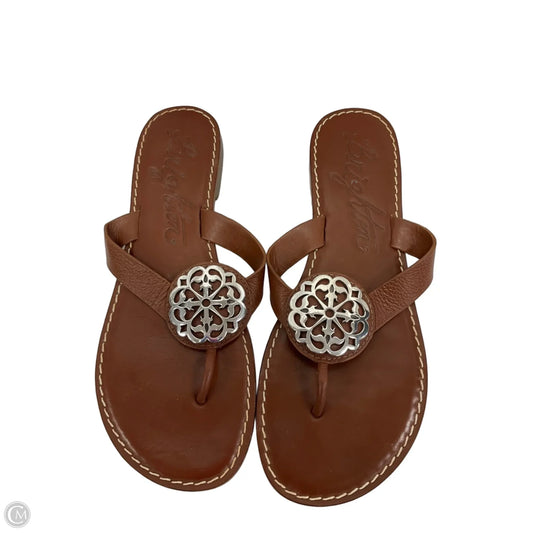 Sandals Flip Flops By Brighton In Brown, Size: 9.5