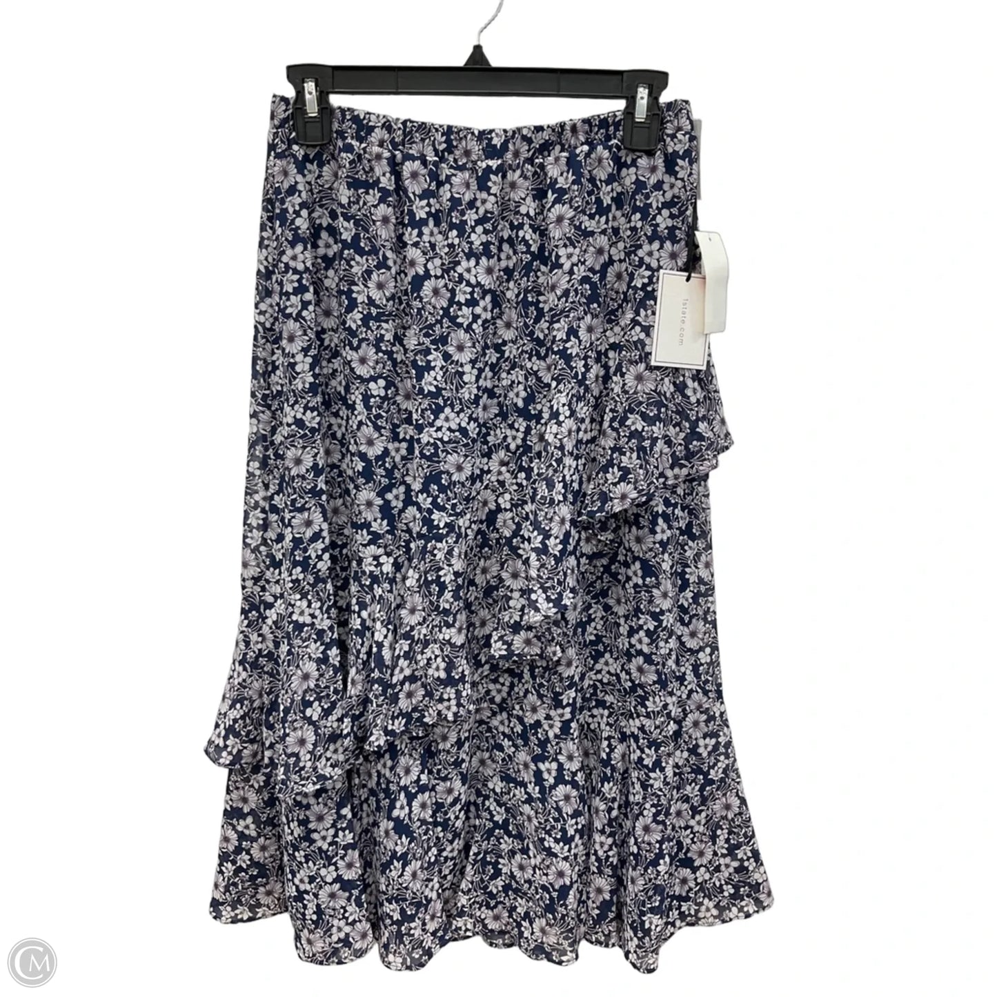 Skirt Midi By 1.state In Floral Print, Size: Xs