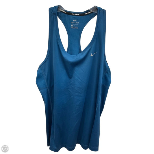 Athletic Tank Top By Nike Apparel In Blue, Size: L