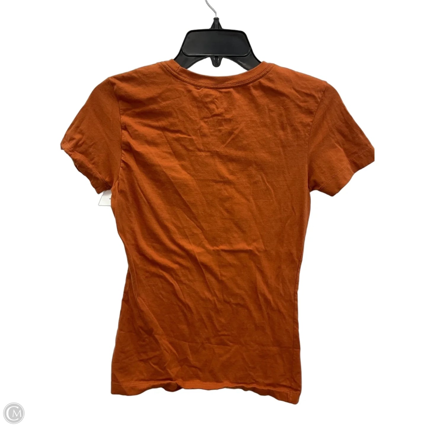 Athletic Top Short Sleeve By Nike Apparel In Orange, Size: S