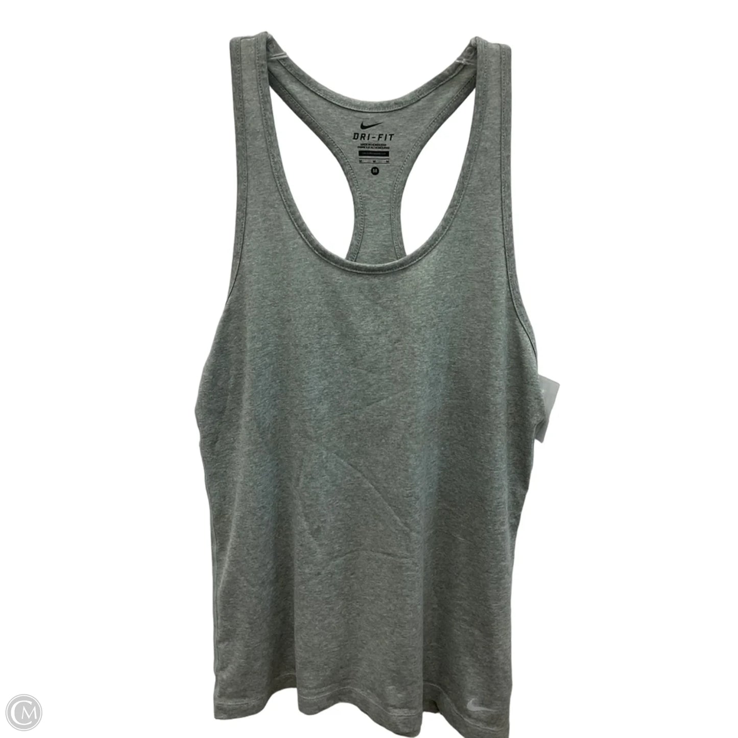 Athletic Tank Top By Nike Apparel In Grey, Size: M