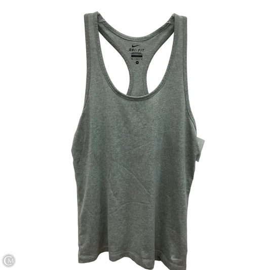 Athletic Tank Top By Nike Apparel In Grey, Size: M