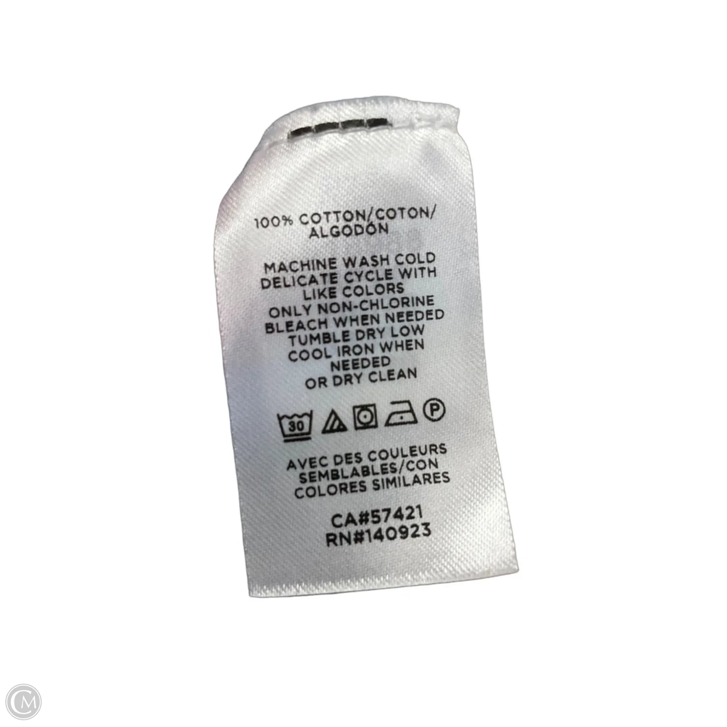 Top Short Sleeve By Loft In Striped Pattern, Size: S