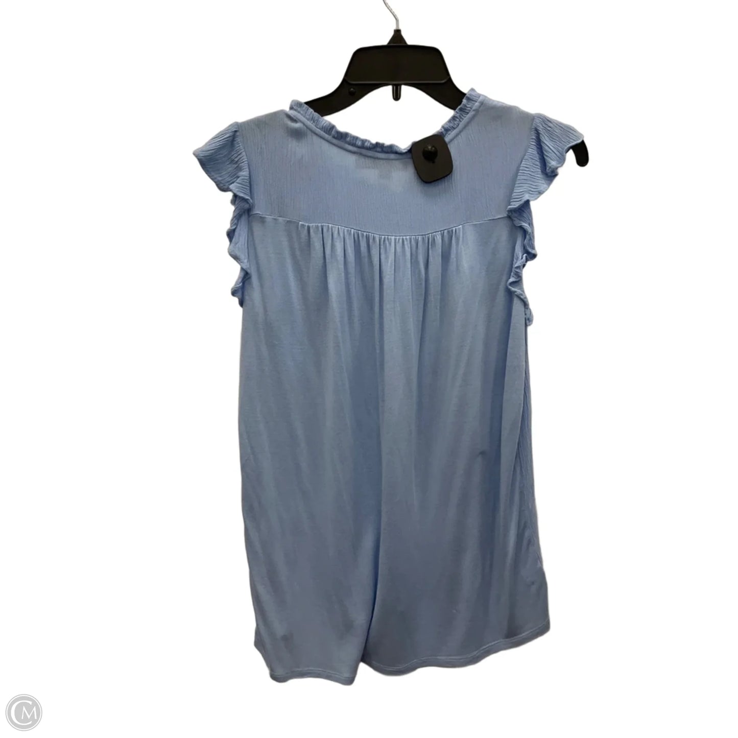 Top Short Sleeve By Loft In Blue, Size: S
