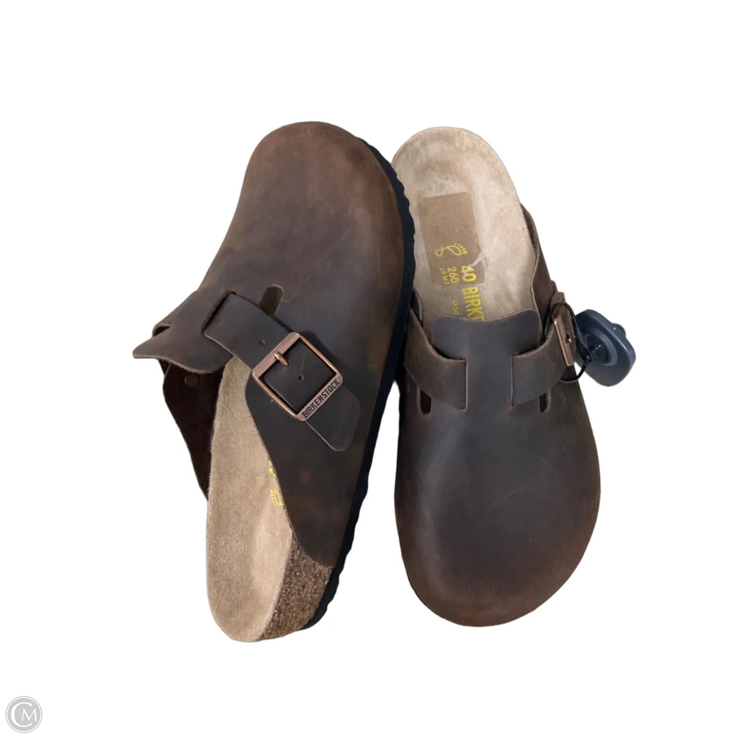Sandals Flats By Birkenstock In Brown, Size: 9