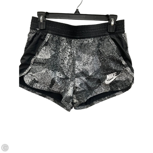 Athletic Shorts By Nike Apparel In Black & White, Size: S