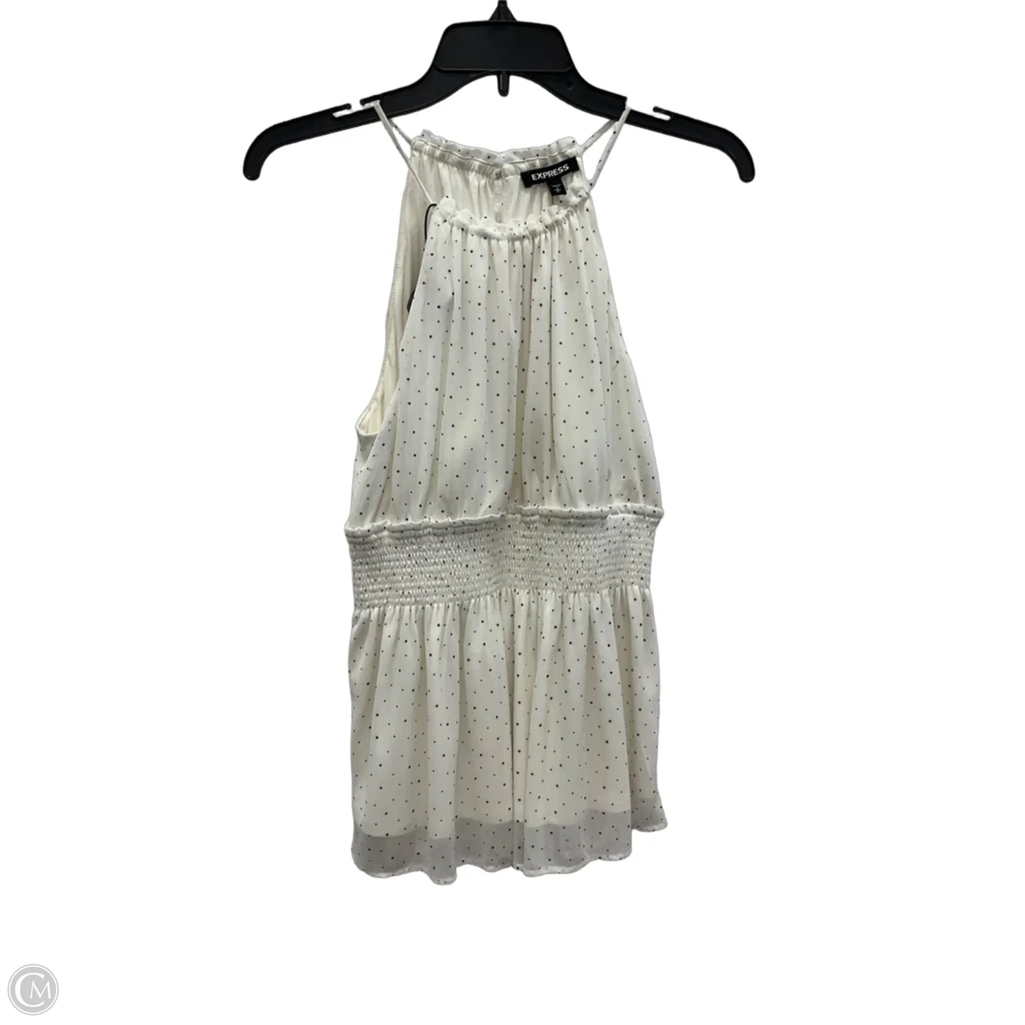 Top Sleeveless By Express In Polkadot Pattern, Size: S