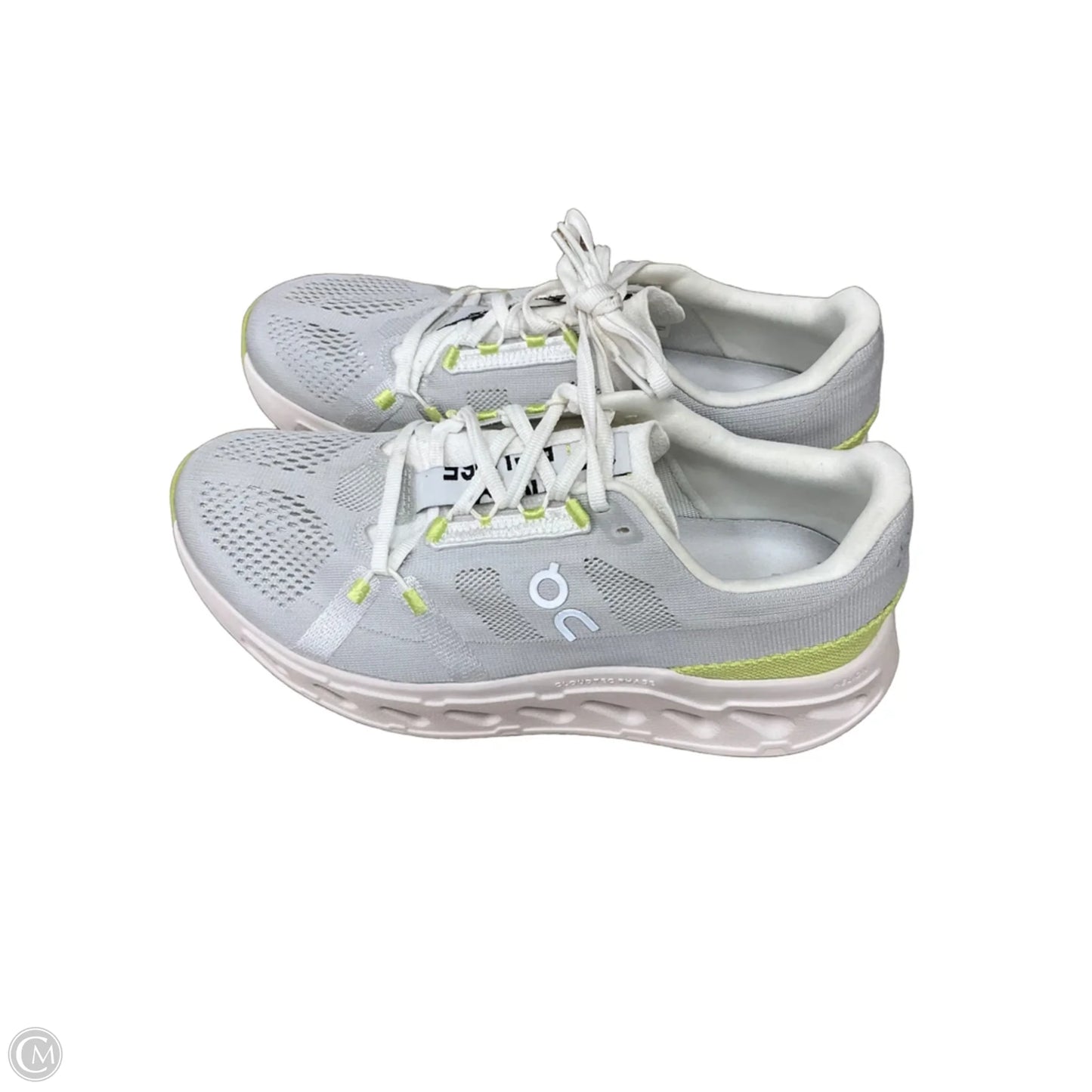 Shoes Athletic By On Cloud In Green & Grey, Size: 10