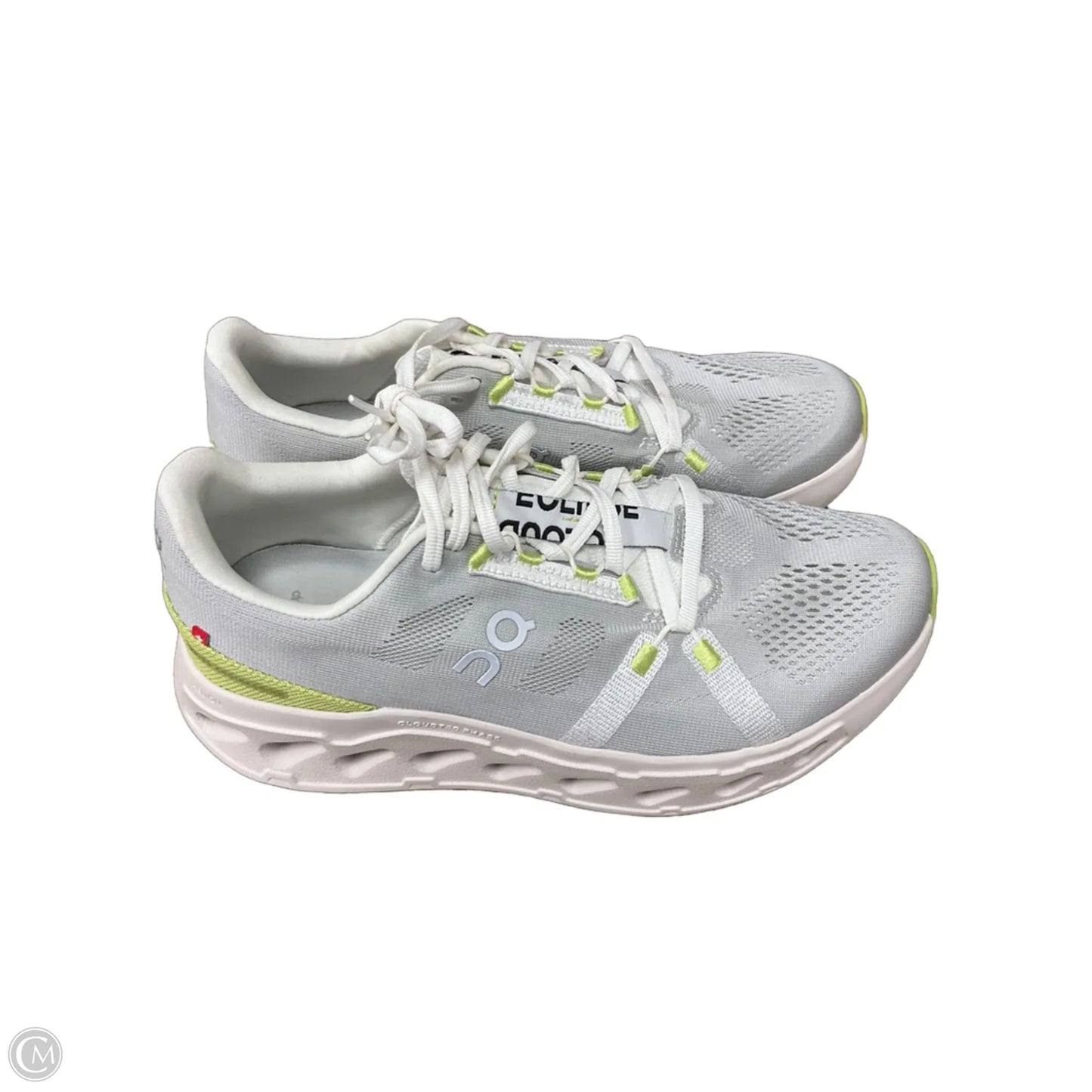 Shoes Athletic By On Cloud In Green & Grey, Size: 10