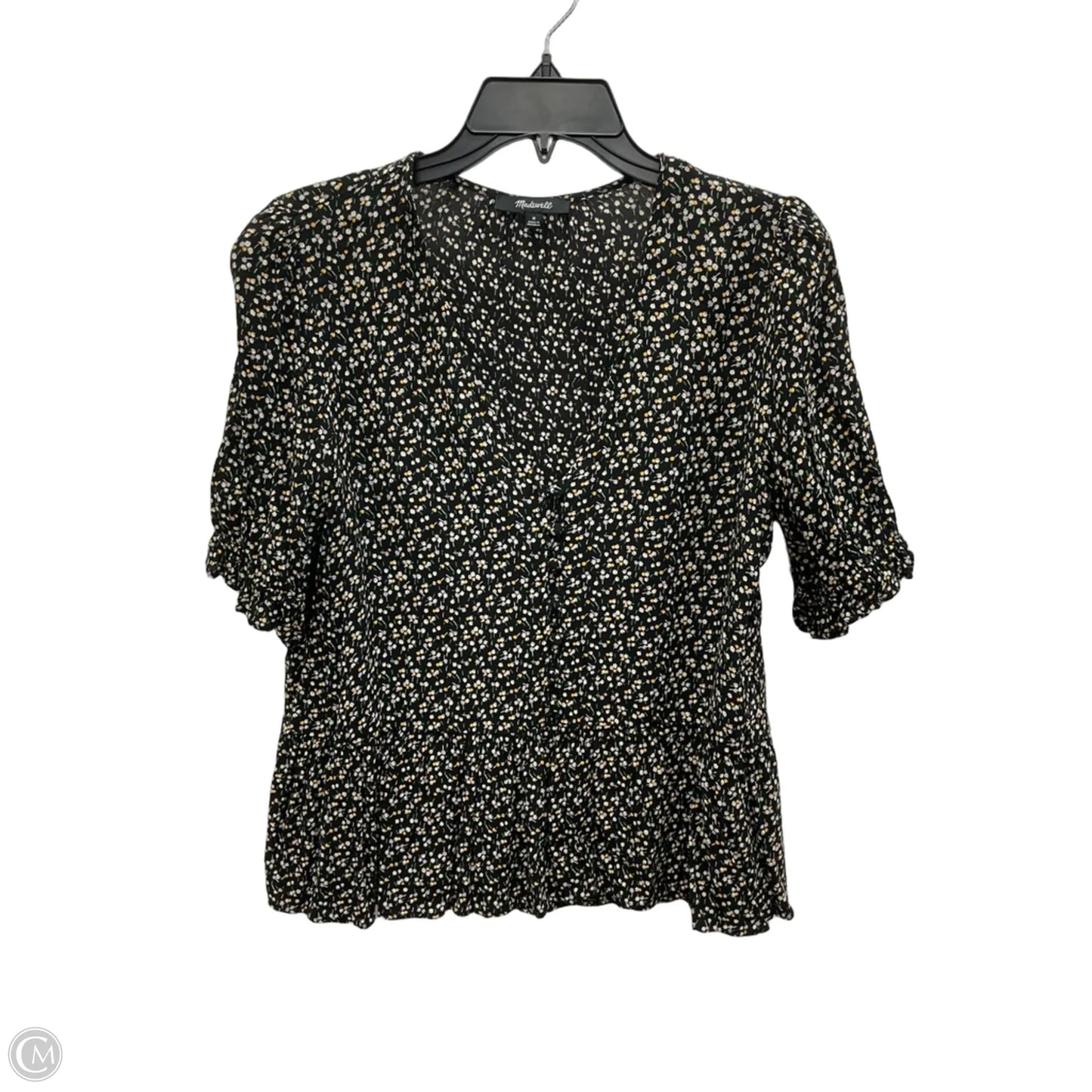 Top Short Sleeve By Madewell In Black, Size: M