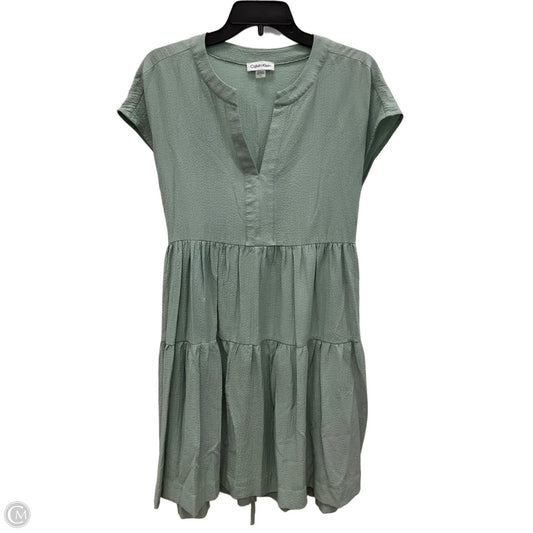 Dress Casual Short By Calvin Klein In Green, Size: L
