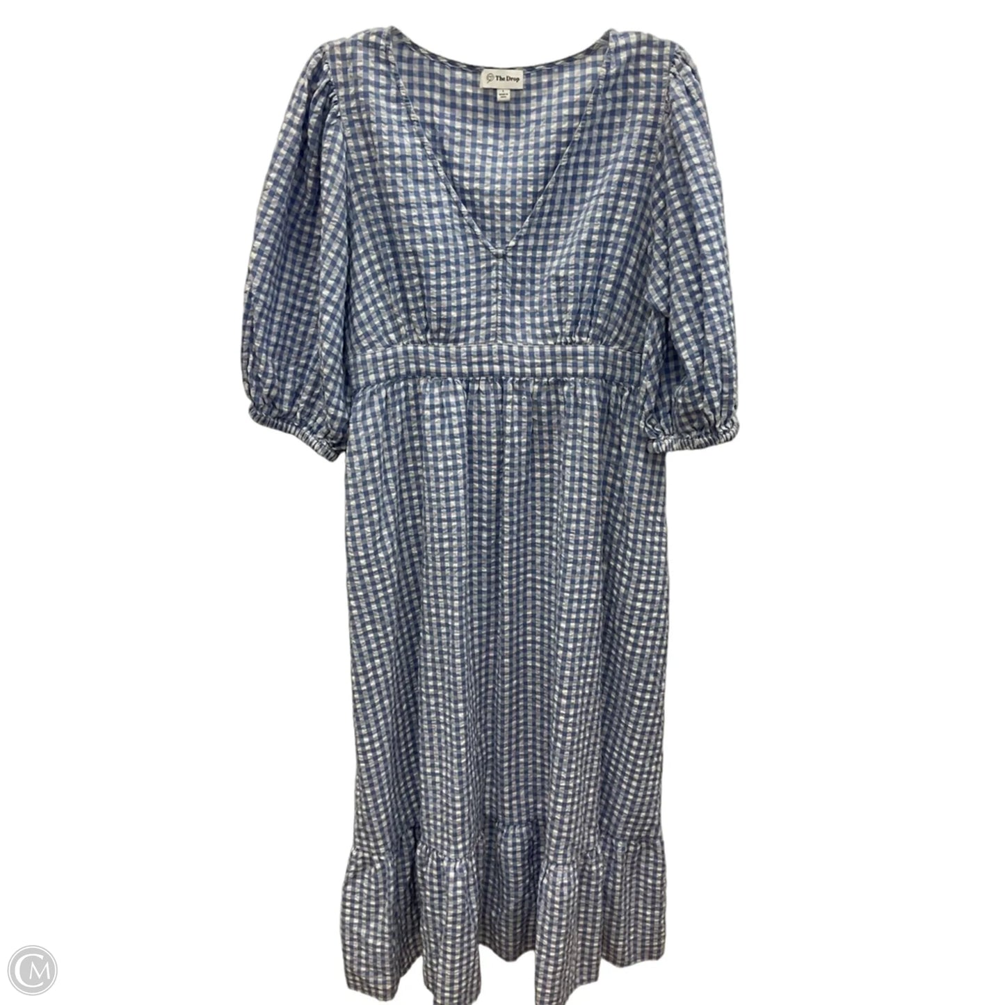 Dress Casual Maxi By The Drop In Blue & White, Size: L