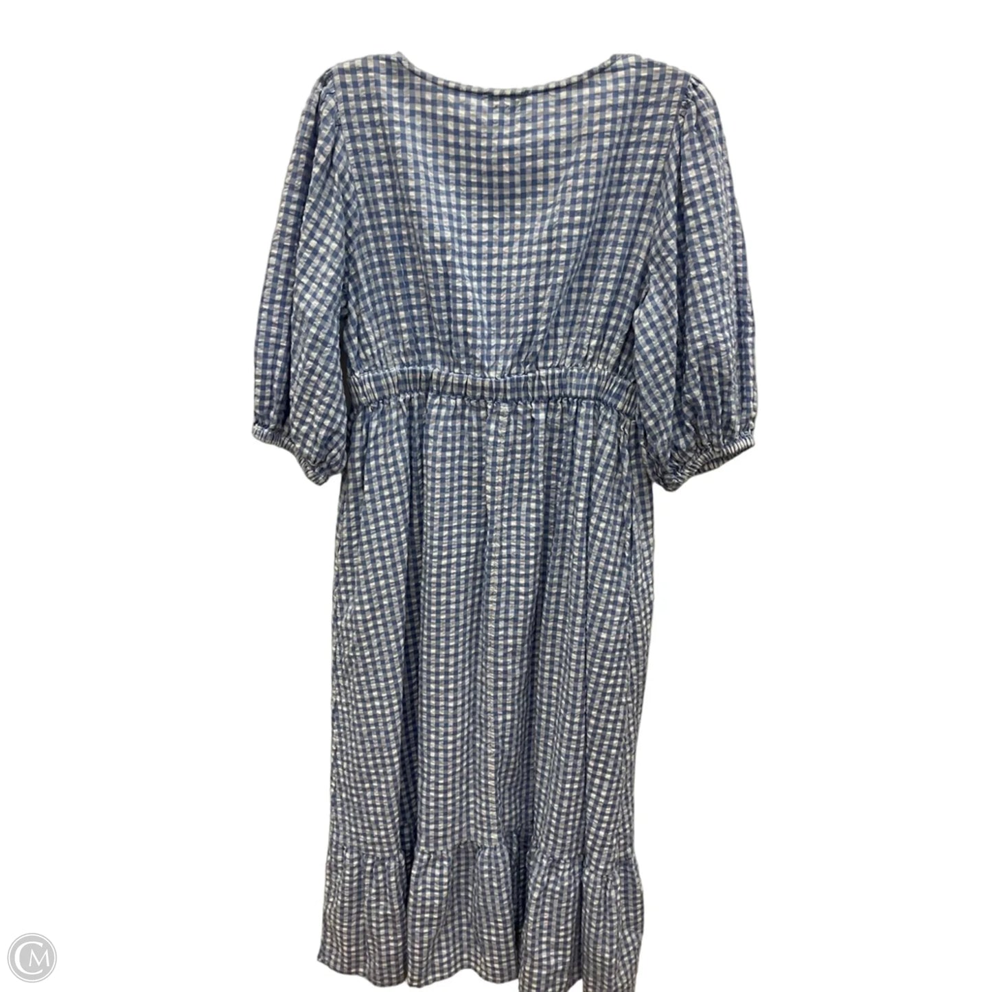 Dress Casual Maxi By The Drop In Blue & White, Size: L