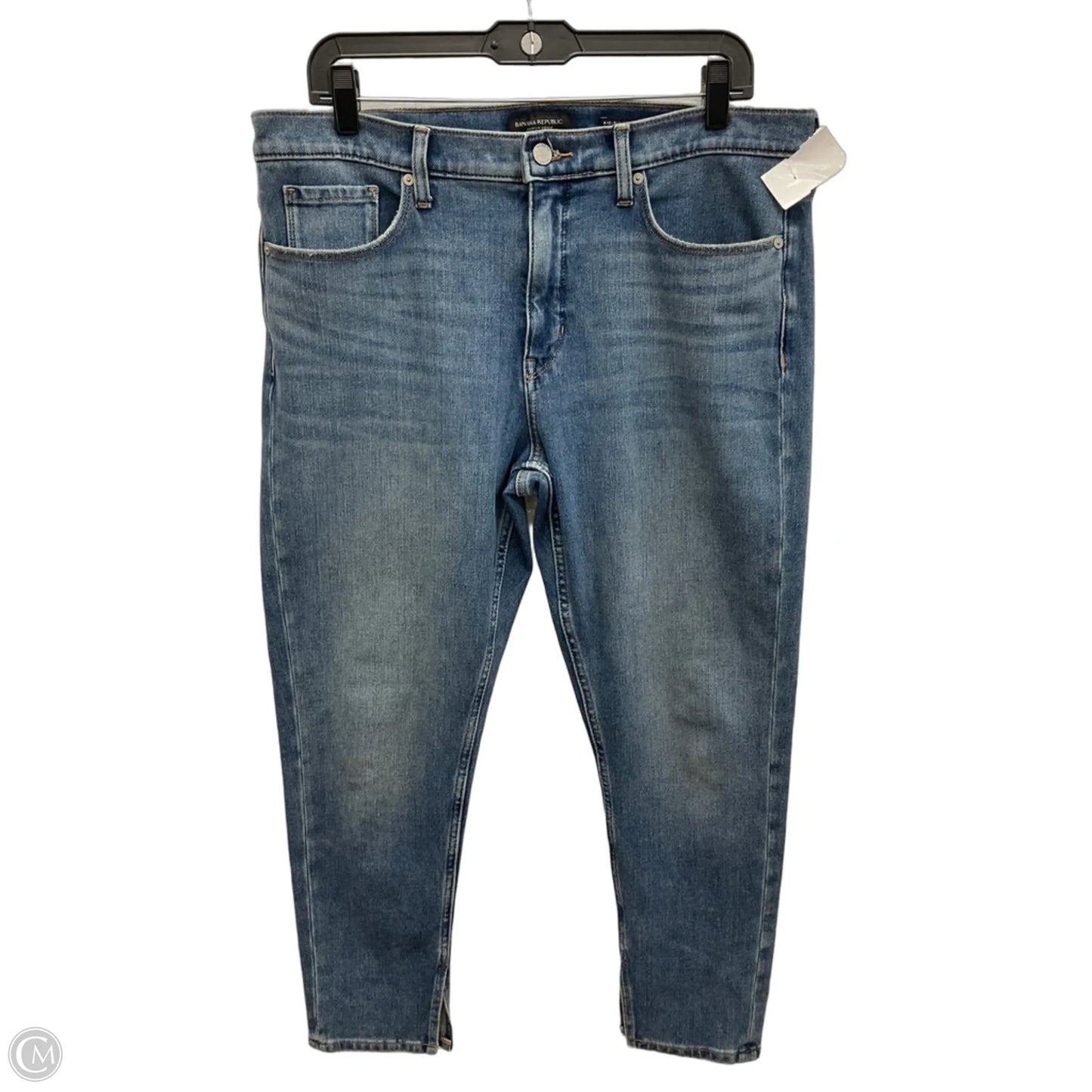 Jeans Skinny By Banana Republic In Blue Denim, Size: 12