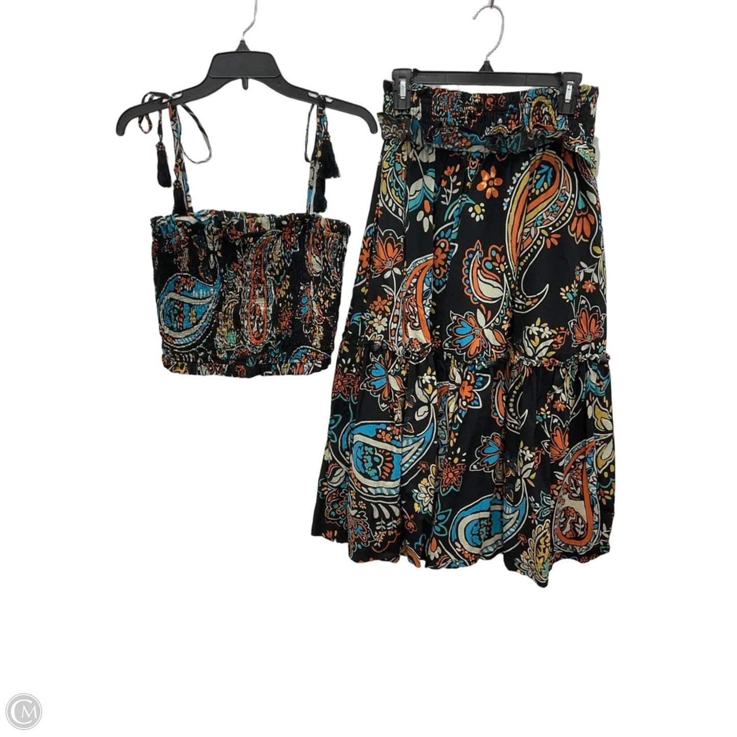 Skirt Set 2pc By Pinch In Black, Size: L