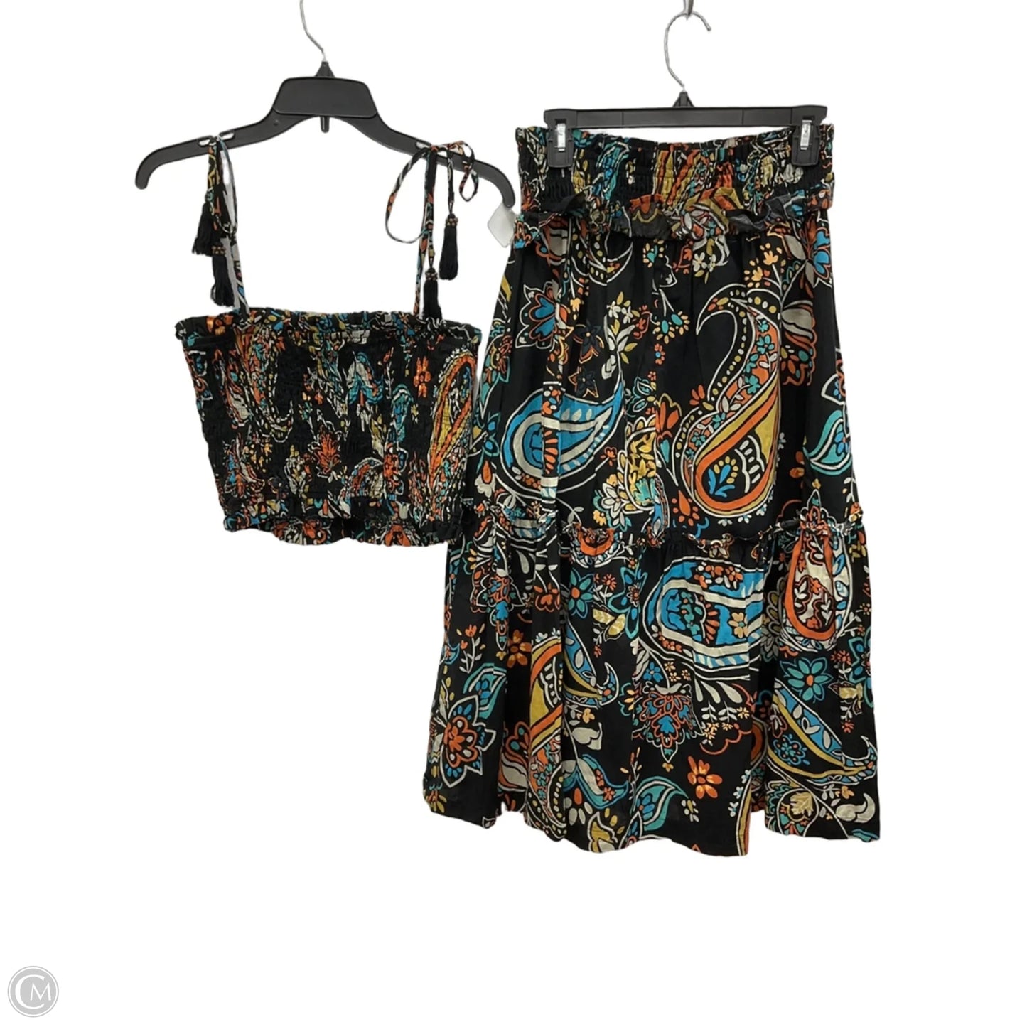 Skirt Set 2pc By Pinch In Black, Size: L