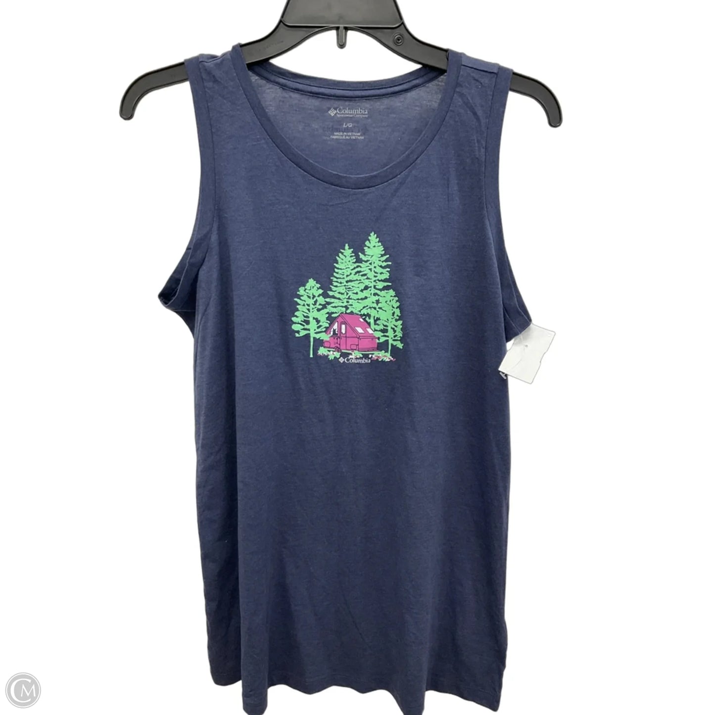 Athletic Tank Top By Columbia In Blue, Size: L