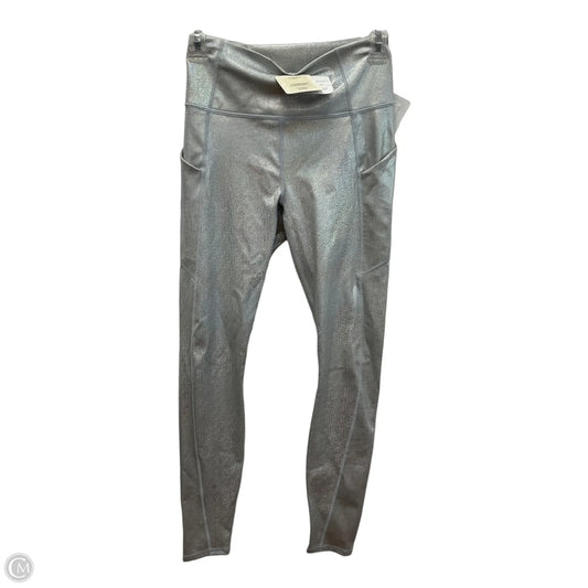 Athletic Leggings By Fabletics In Silver, Size: S