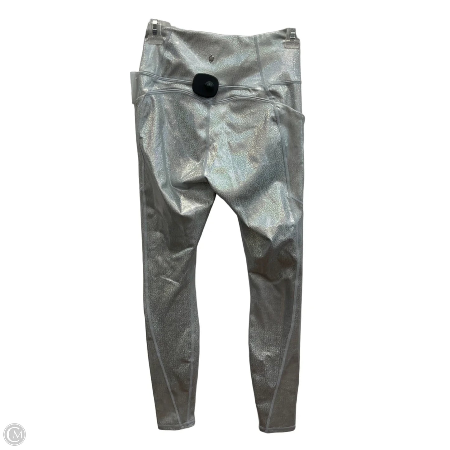 Athletic Leggings By Fabletics In Silver, Size: S