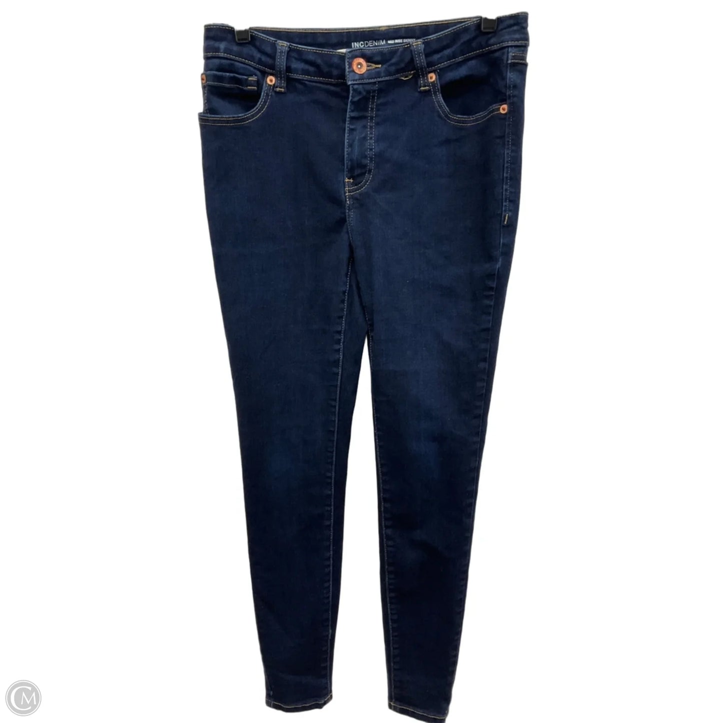 Jeans Skinny By Inc In Blue Denim, Size: 8