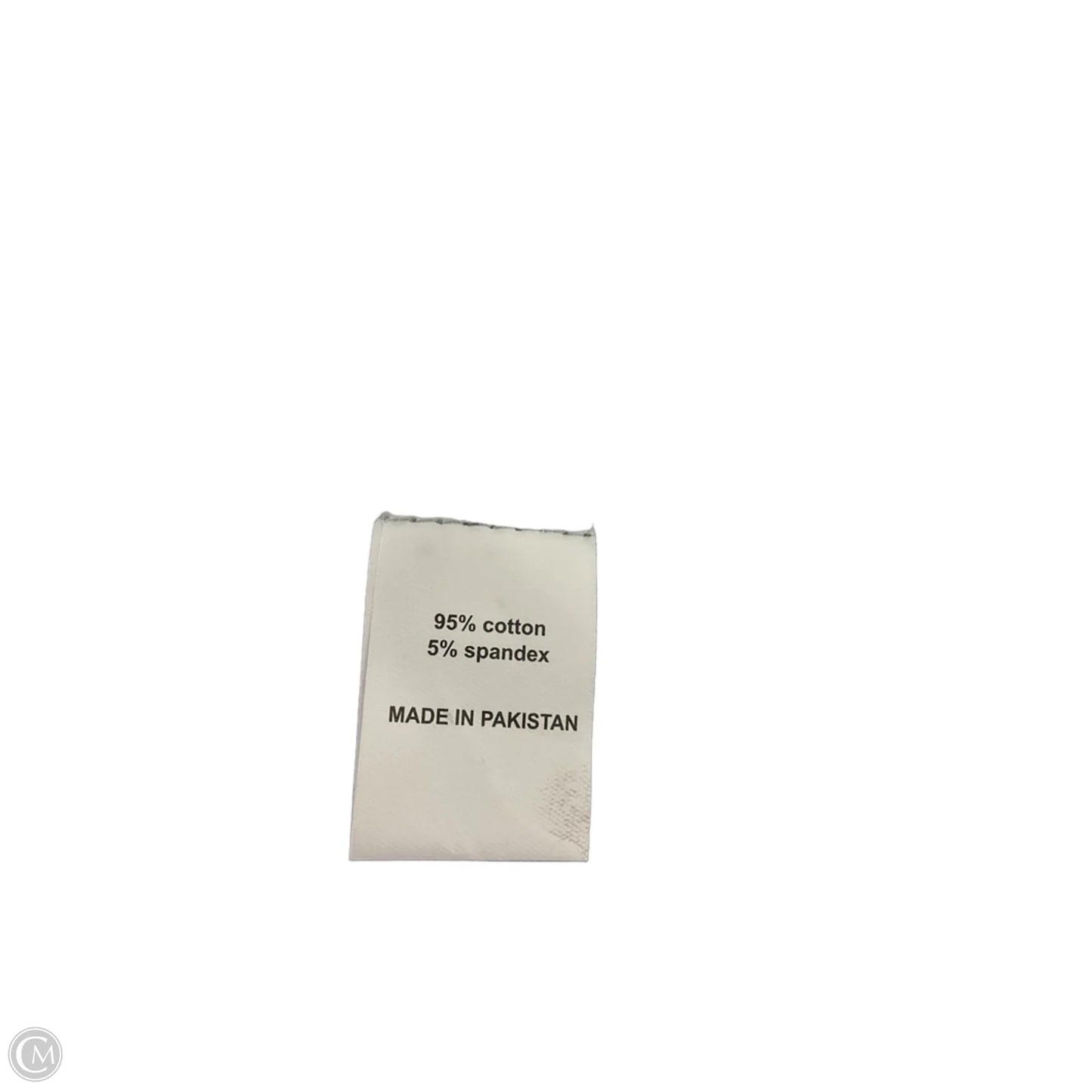 Top Sleeveless By Cmc In Black & White, Size: L
